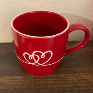 Starbucks 2010 Limited Edition Love/Hearts Red Ceramic Mug